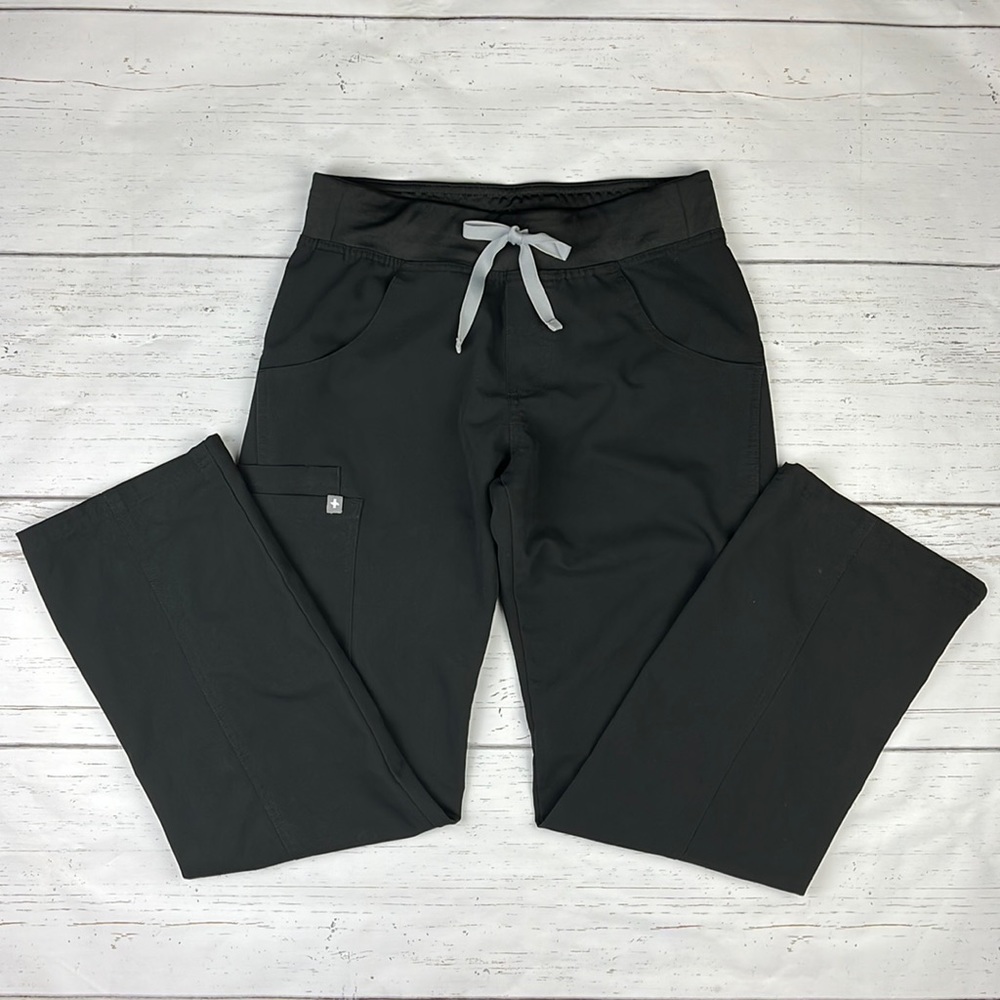 Figs Scrub Pants Black X Small Petite